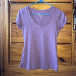 Light purple v-neck